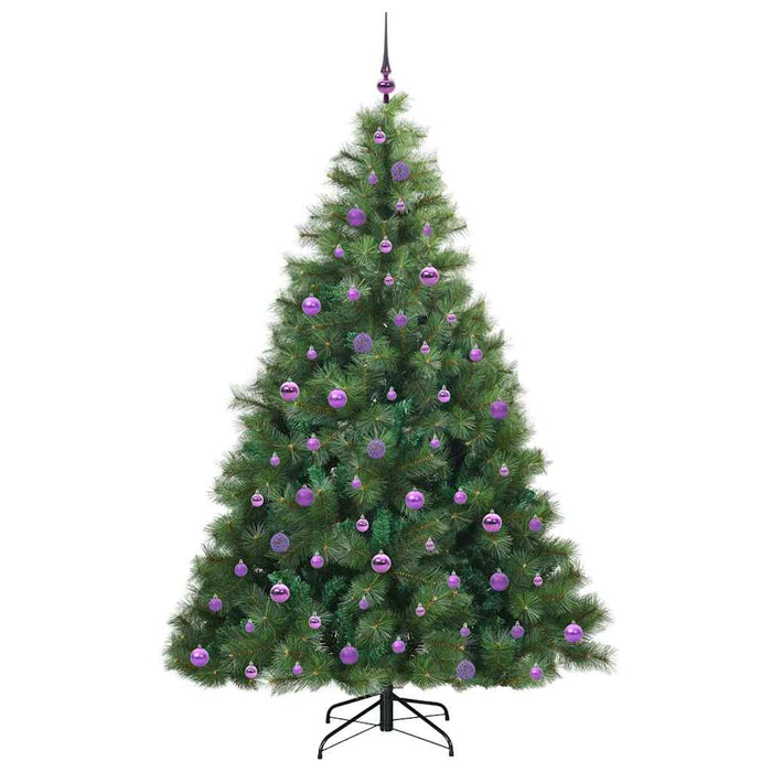 Brad de Crăciun artificial cu 300 LED Verde 210 cm PE și PVC - WALTI WALTI