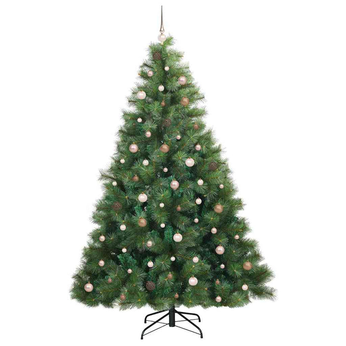 Brad de Crăciun artificial cu 300 LED Verde 240 cm PE și PVC - WALTI WALTI
