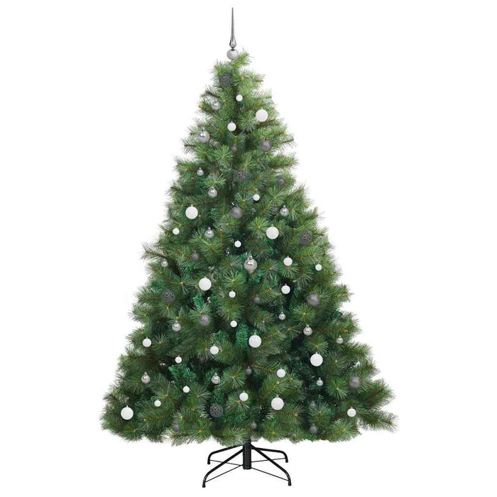 Brad de Crăciun artificial cu 300 LED Verde 240 cm PE și PVC WALTI
