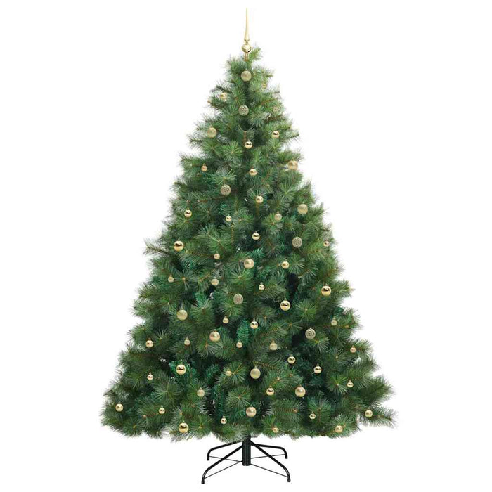 Brad de Crăciun artificial cu 300 LED Verde 240 cm PE și PVC - WALTI WALTI