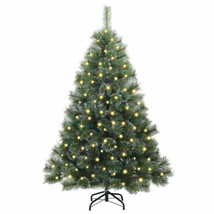Brad de Crăciun artificial cu 150 LED Verde 120 cm PE și PVC WALTI