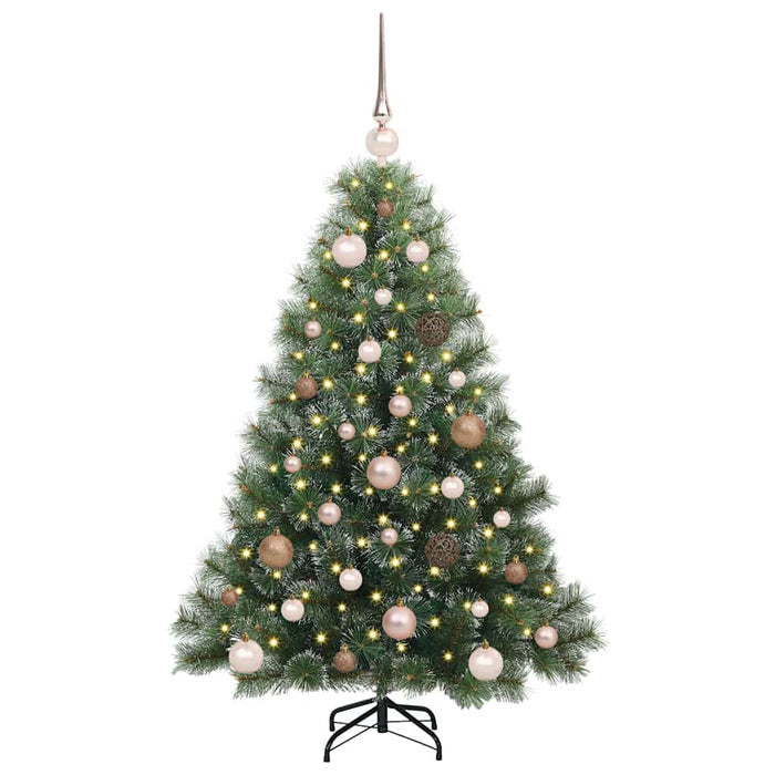 Brad de Crăciun artificial cu 150 LED Verde 120 cm PE și PVC WALTI