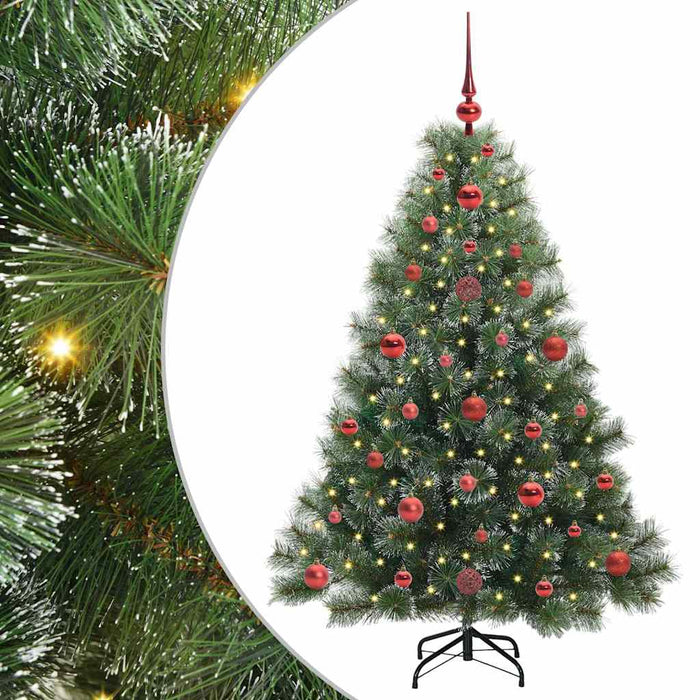 Brad de Crăciun artificial cu 150 LED Verde 120 cm PE și PVC WALTI