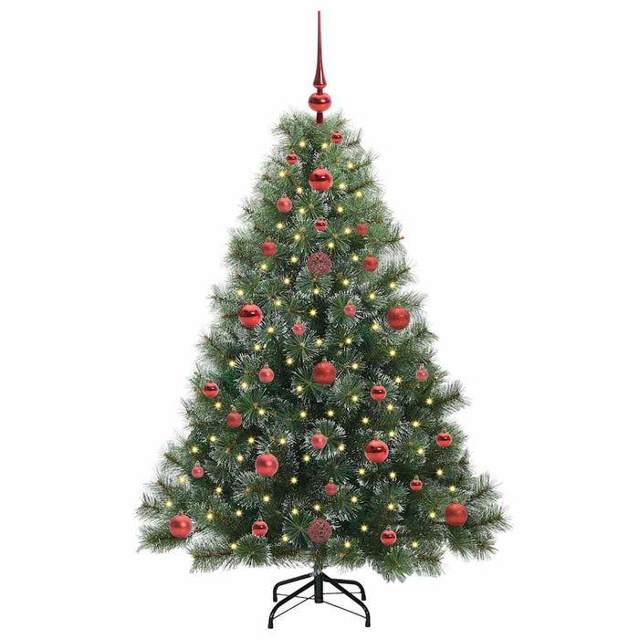 Brad de Crăciun artificial cu 150 LED Verde 120 cm PE și PVC WALTI