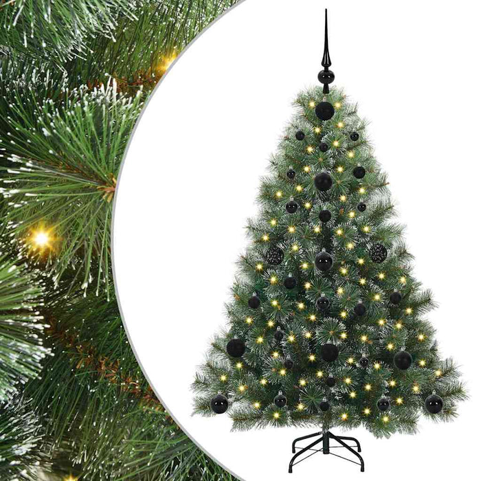 Brad de Crăciun artificial cu 150 LED Verde 120 cm PE și PVC WALTI