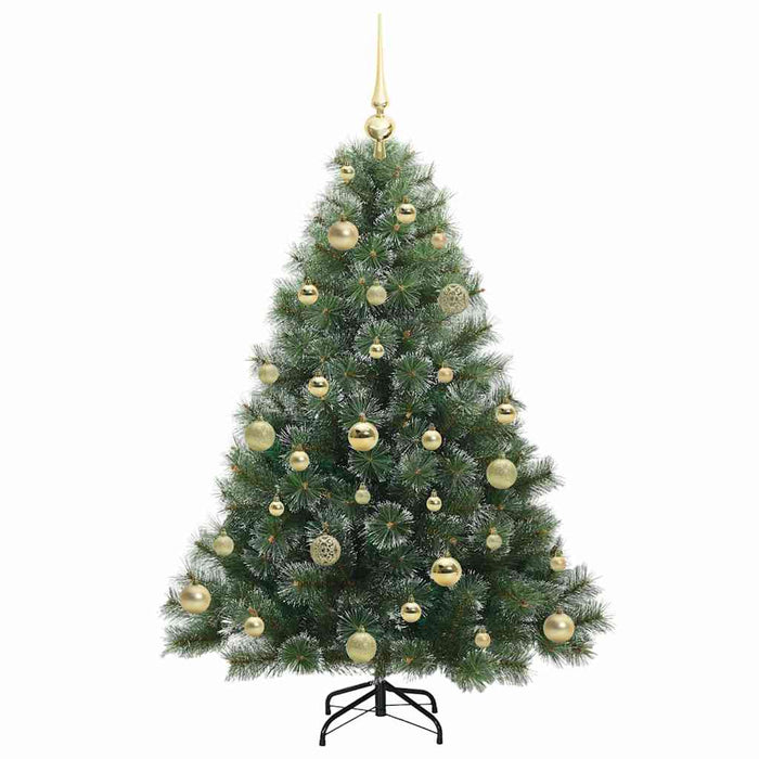 Brad de Crăciun artificial cu 150 LED Verde 120 cm PE și PVC WALTI