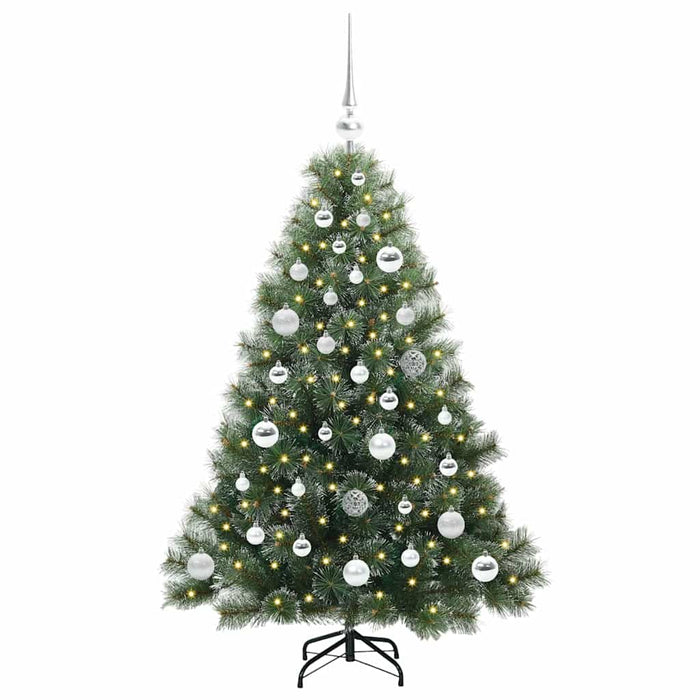 Brad de Crăciun artificial cu 150 LED Verde 120 cm PE și PVC WALTI