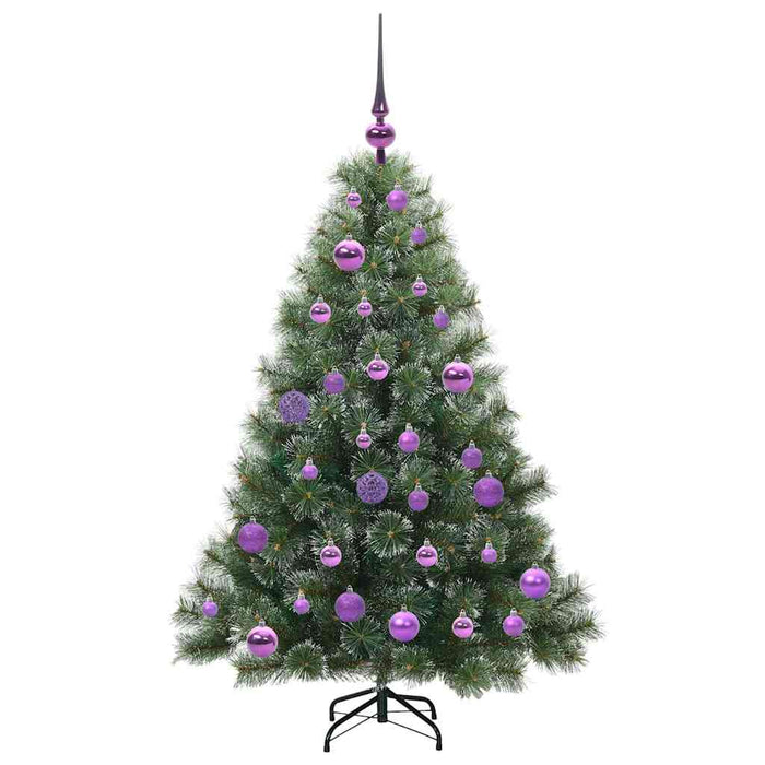 Brad de Crăciun artificial cu 150 LED Verde 120 cm PE și PVC WALTI