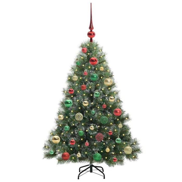 Brad de Crăciun artificial cu 150 LED Verde 120 cm PE și PVC WALTI
