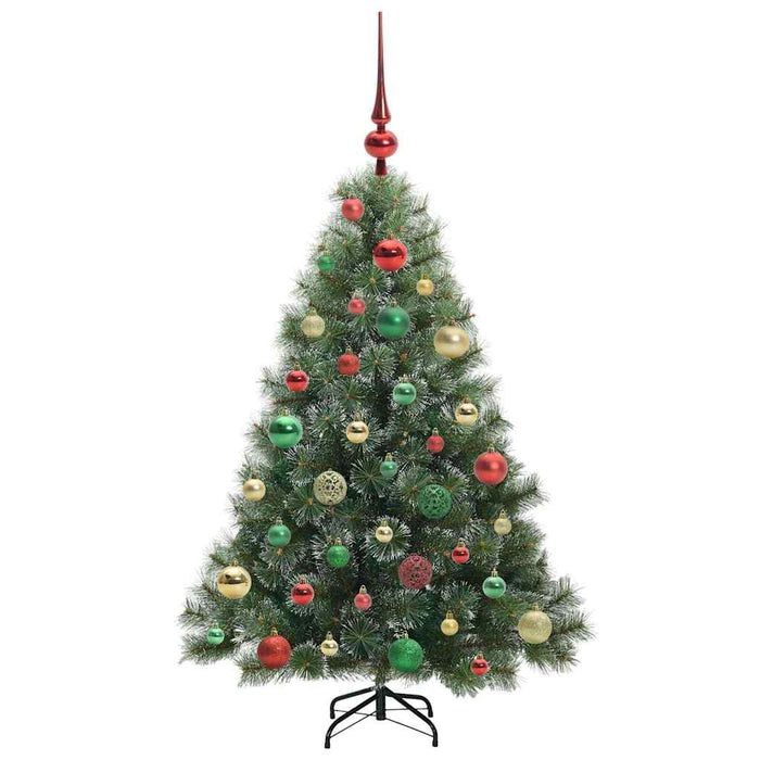 Brad de Crăciun artificial cu 150 LED Verde 120 cm PE și PVC WALTI