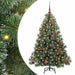 Brad de Crăciun artificial cu 150 LED Verde 150 cm PE și PVC - WALTI WALTI