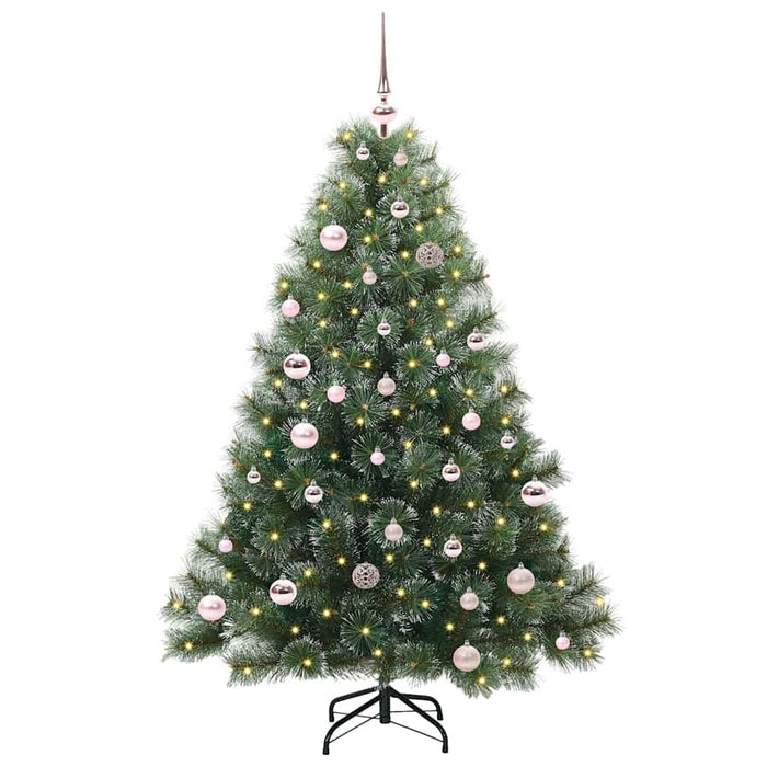 Brad de Crăciun artificial cu 150 LED Verde 150 cm PE și PVC - WALTI WALTI