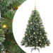 Brad de Crăciun artificial cu 150 LED Verde 150 cm PE și PVC - WALTI WALTI