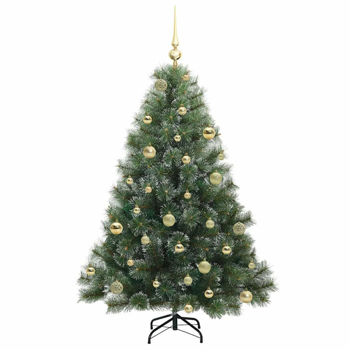 Brad de Crăciun artificial cu 150 LED Verde 150 cm PE și PVC - WALTI WALTI