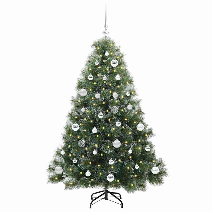 Brad de Crăciun artificial cu 150 LED Verde 150 cm PE și PVC - WALTI WALTI