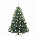 Brad de Crăciun artificial cu 150 LED Verde 150 cm PE și PVC - WALTI WALTI