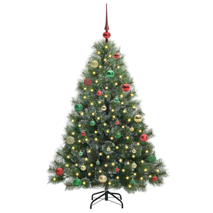 Brad de Crăciun artificial cu 150 LED Verde 150 cm PE și PVC - WALTI WALTI