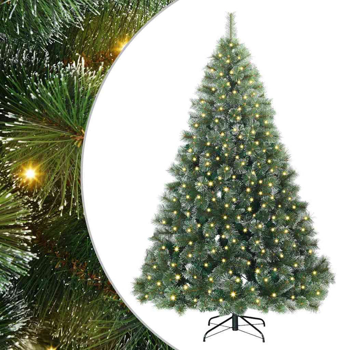Brad de Crăciun artificial cu 300 LED Verde 180 cm PE și PVC - WALTI WALTI
