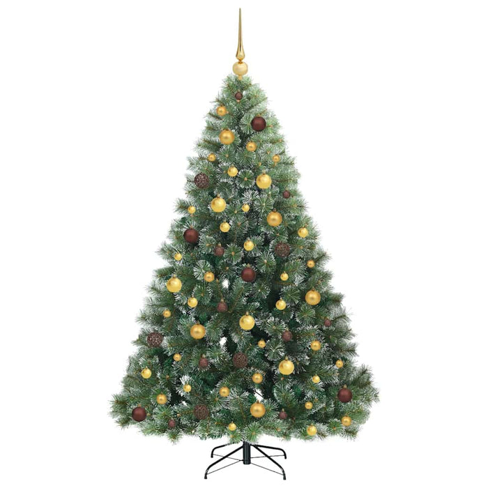 Brad de Crăciun artificial cu 300 LED Verde 180 cm PE și PVC WALTI