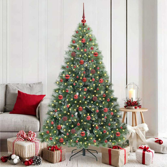 Brad de Crăciun artificial cu 300 LED Verde 180 cm PE și PVC - WALTI WALTI