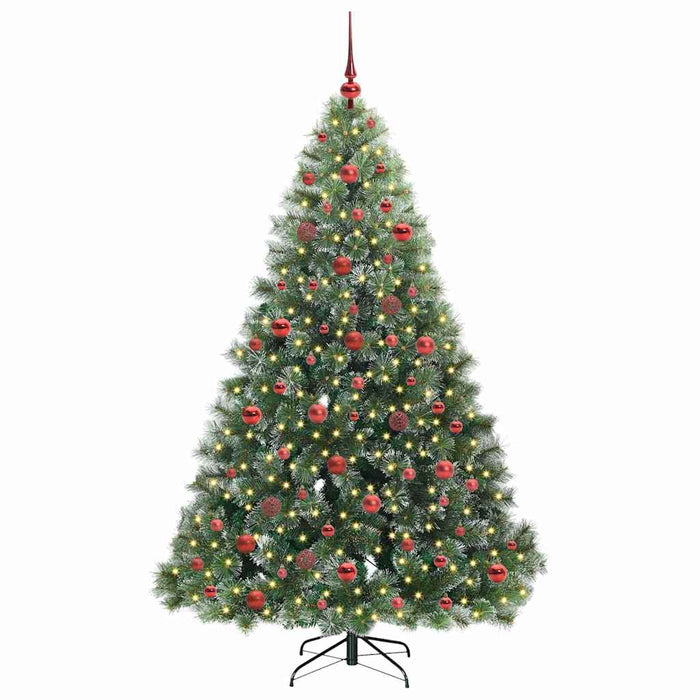 Brad de Crăciun artificial cu 300 LED Verde 180 cm PE și PVC - WALTI WALTI