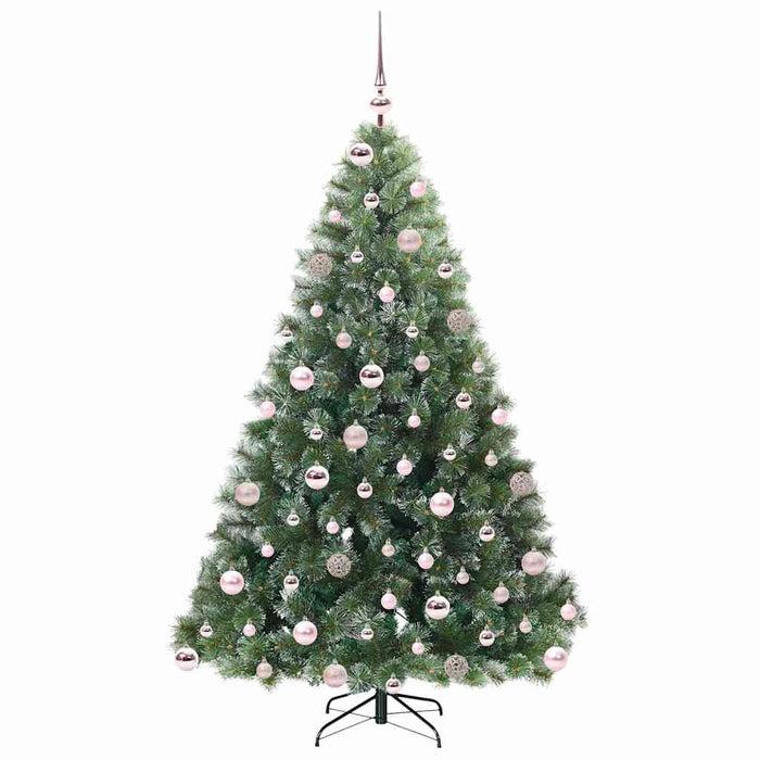 Brad de Crăciun artificial cu 300 LED Verde 180 cm PE și PVC - WALTI WALTI