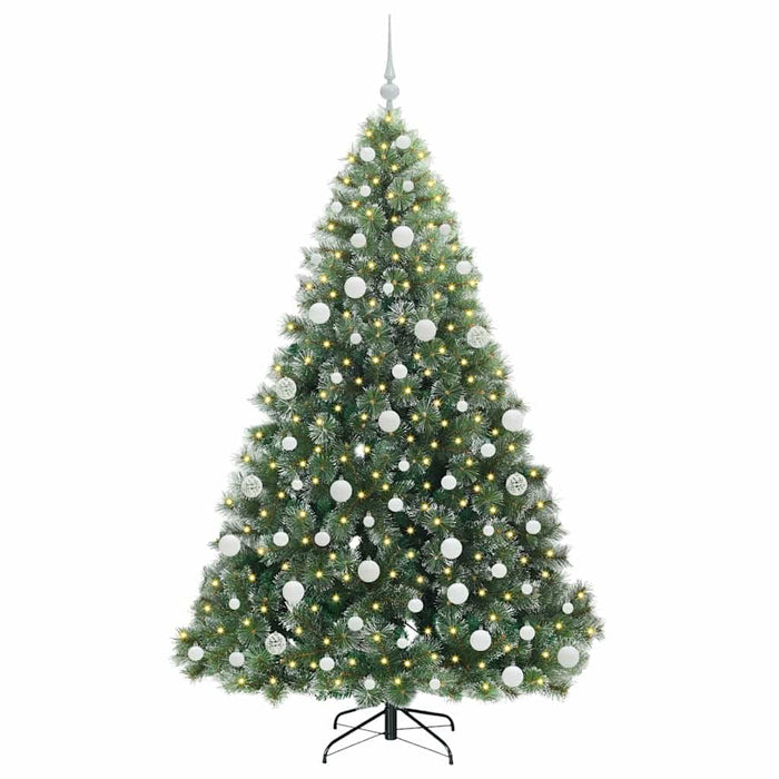 Brad de Crăciun artificial cu 300 LED Verde 180 cm PE și PVC - WALTI WALTI