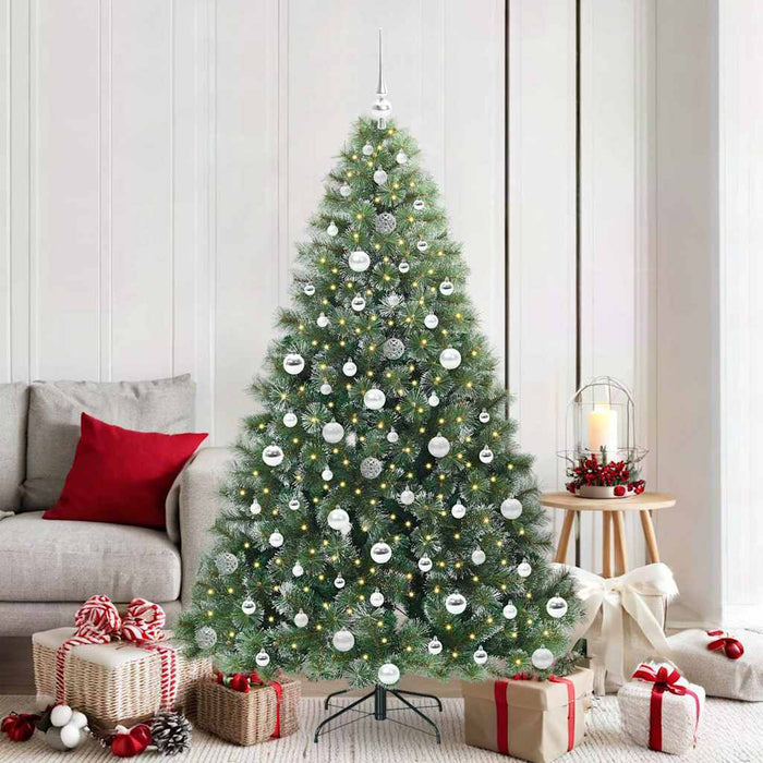 Brad de Crăciun artificial cu 300 LED Verde 180 cm PE și PVC - WALTI WALTI