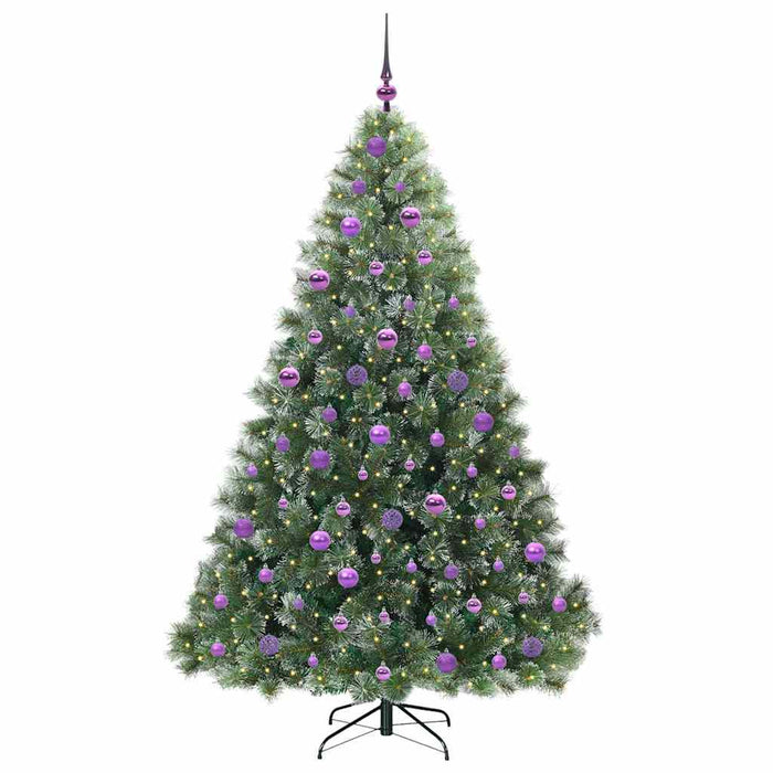 Brad de Crăciun artificial cu 300 LED Verde 180 cm PE și PVC - WALTI WALTI