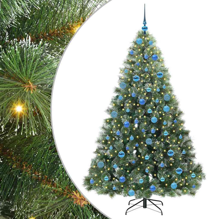 Brad de Crăciun artificial cu 300 LED Verde 180 cm PE și PVC - WALTI WALTI