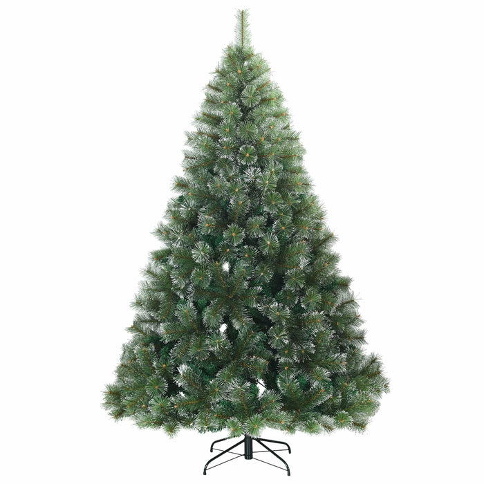 Brad de Crăciun artificial cu 300 LED Verde 210 cm PE și PVC WALTI