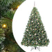 Brad de Crăciun artificial cu 300 LED Verde 210 cm PE și PVC - WALTI WALTI