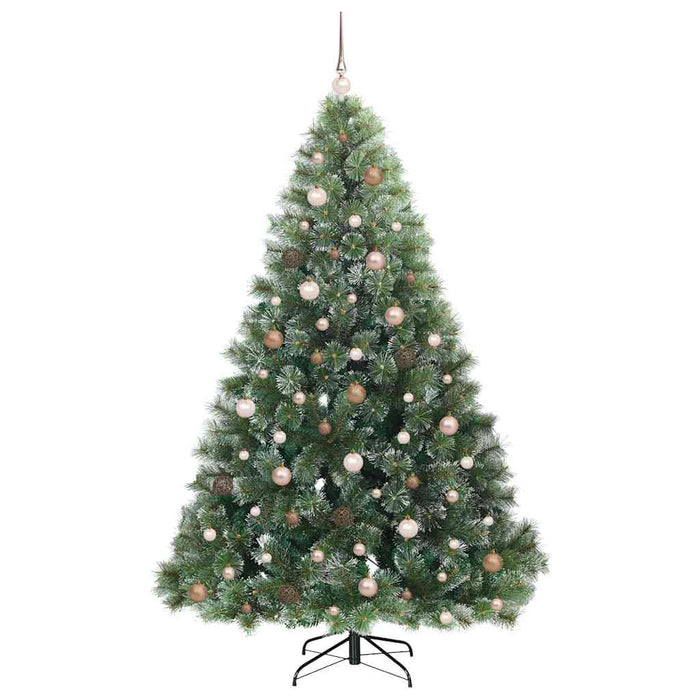 Brad de Crăciun artificial cu 300 LED Verde 210 cm PE și PVC - WALTI WALTI