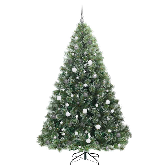 Brad de Crăciun artificial cu 300 LED Verde 210 cm PE și PVC - WALTI WALTI