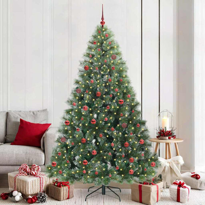 Brad de Crăciun artificial cu 300 LED Verde 210 cm PE și PVC WALTI