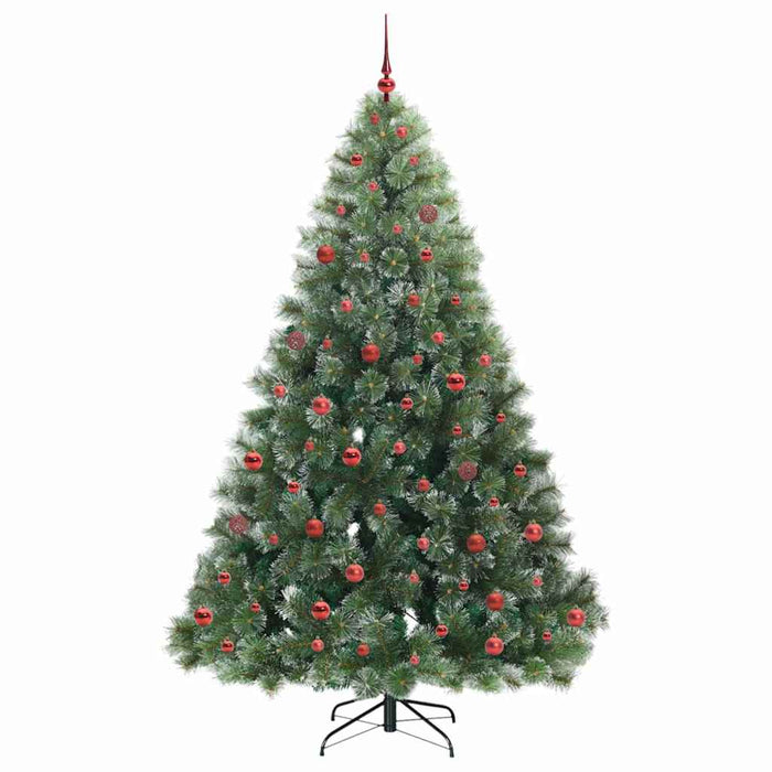 Brad de Crăciun artificial cu 300 LED Verde 210 cm PE și PVC WALTI