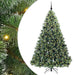Brad de Crăciun artificial cu 300 LED Verde 210 cm PE și PVC - WALTI WALTI