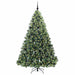 Brad de Crăciun artificial cu 300 LED Verde 210 cm PE și PVC - WALTI WALTI
