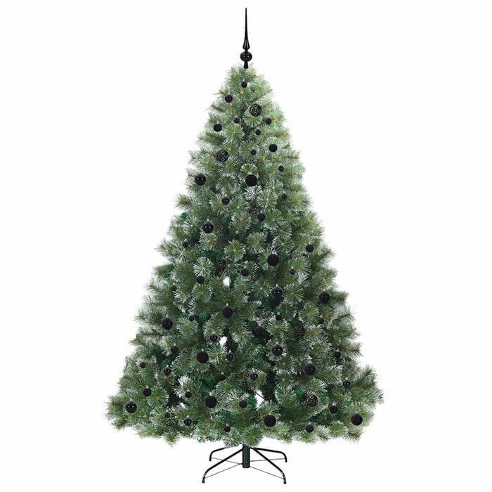 Brad de Crăciun artificial cu 300 LED Verde 210 cm PE și PVC - WALTI WALTI