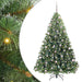 Brad de Crăciun artificial cu 300 LED Verde 210 cm PE și PVC - WALTI WALTI
