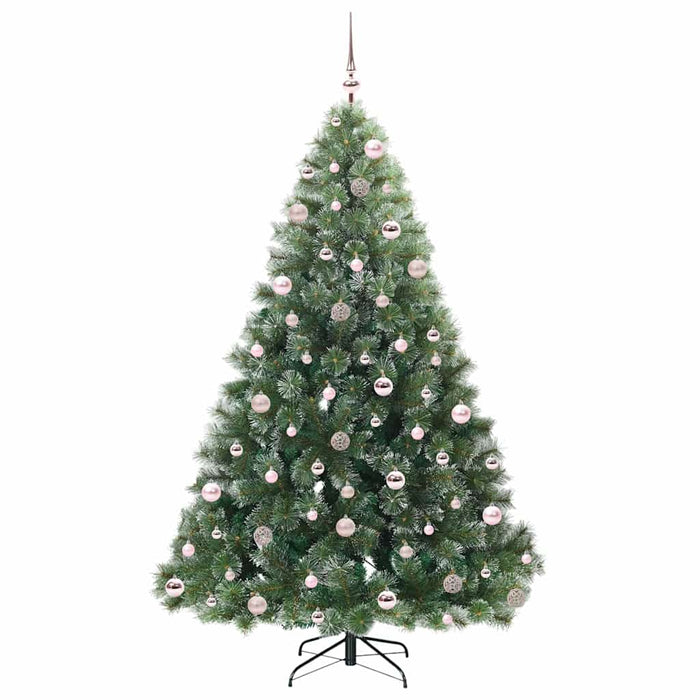 Brad de Crăciun artificial cu 300 LED Verde 210 cm PE și PVC - WALTI WALTI