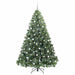 Brad de Crăciun artificial cu 300 LED Verde 210 cm PE și PVC - WALTI WALTI