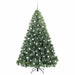 Brad de Crăciun artificial cu 300 LED Verde 210 cm PE și PVC - WALTI WALTI