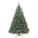 Brad de Crăciun artificial cu 300 LED Verde 210 cm PE și PVC - WALTI WALTI