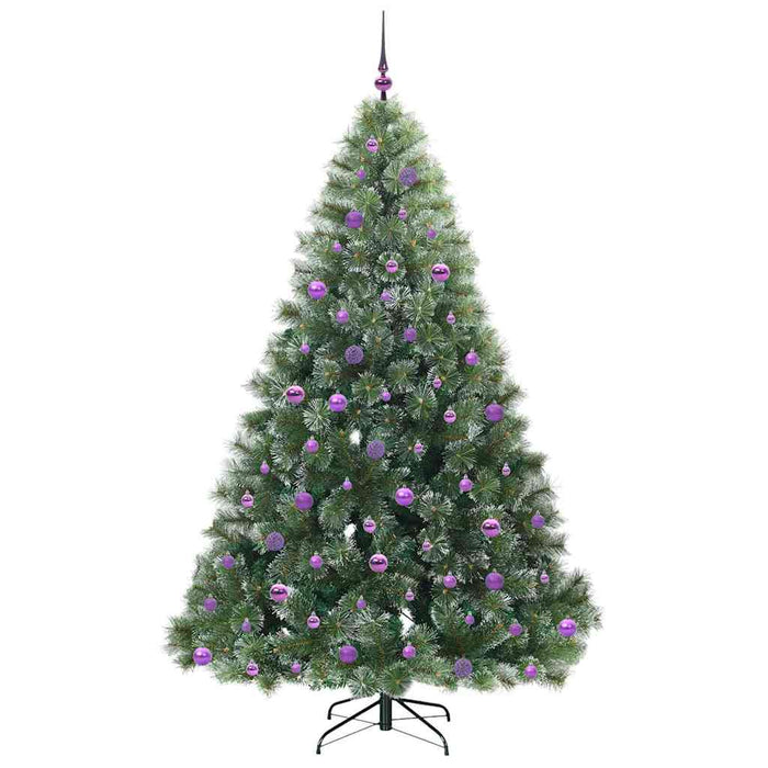 Brad de Crăciun artificial cu 300 LED Verde 210 cm PE și PVC - WALTI WALTI