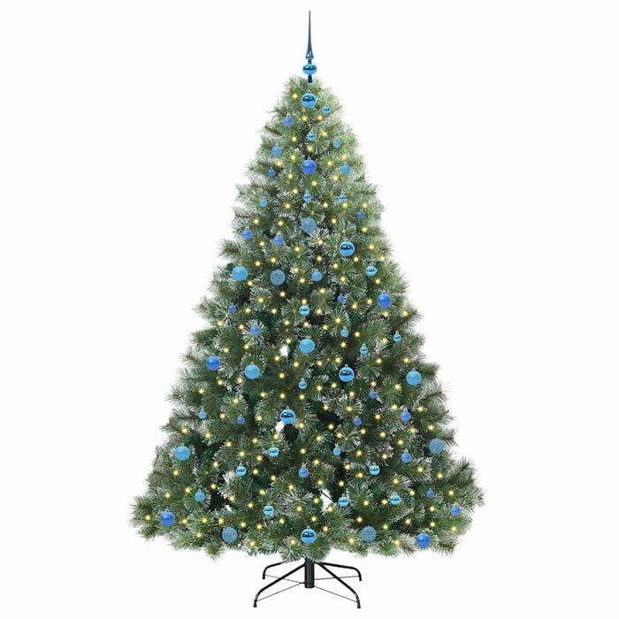 Brad de Crăciun artificial cu 300 LED Verde 210 cm PE și PVC - WALTI WALTI
