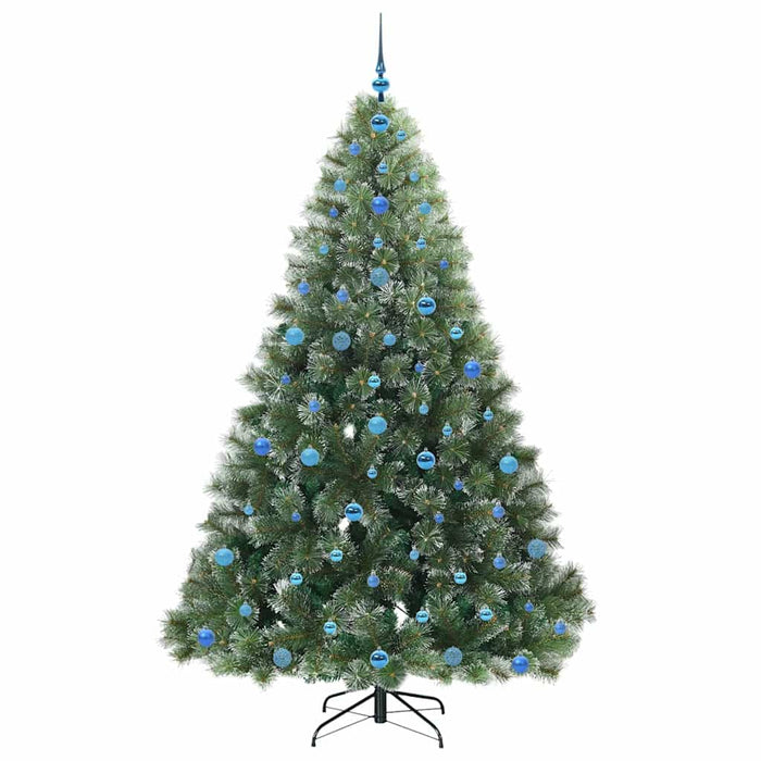 Brad de Crăciun artificial cu 300 LED Verde 210 cm PE și PVC - WALTI WALTI
