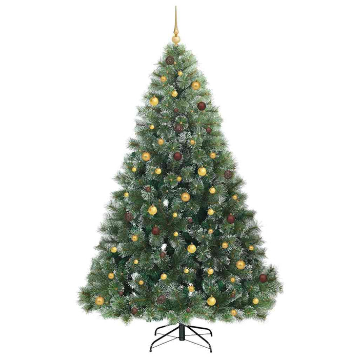 Brad de Crăciun artificial cu 300 LED Verde 240 cm PE și PVC WALTI