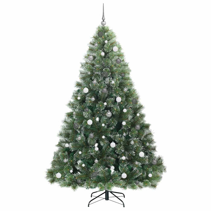 Brad de Crăciun artificial cu 300 LED Verde 240 cm PE și PVC - WALTI WALTI