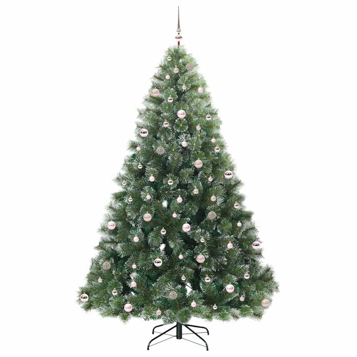 Brad de Crăciun artificial cu 300 LED Verde 240 cm PE și PVC - WALTI WALTI